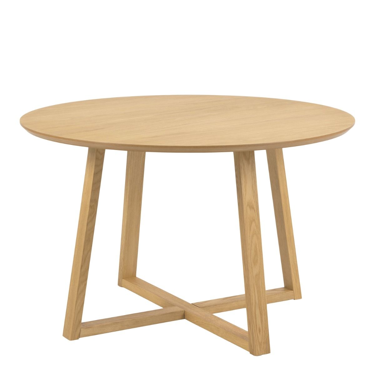 Malika Round Dining Table in Oak 120x75cm