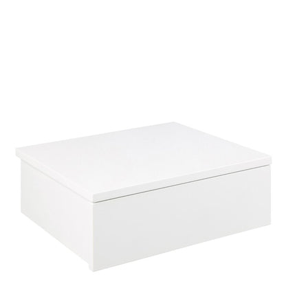 Avignon Square Bedside Table with 1 Drawer in White | FTG - Wholesale furniture