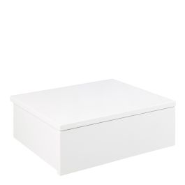 Avignon Square Bedside Table with 1 Drawer in White | FTG - Wholesale furniture