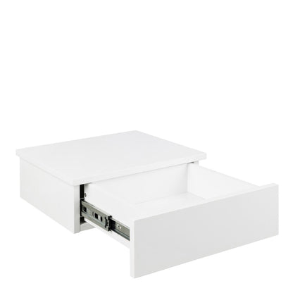 Avignon Square Bedside Table with 1 Drawer in White | FTG - Wholesale furniture