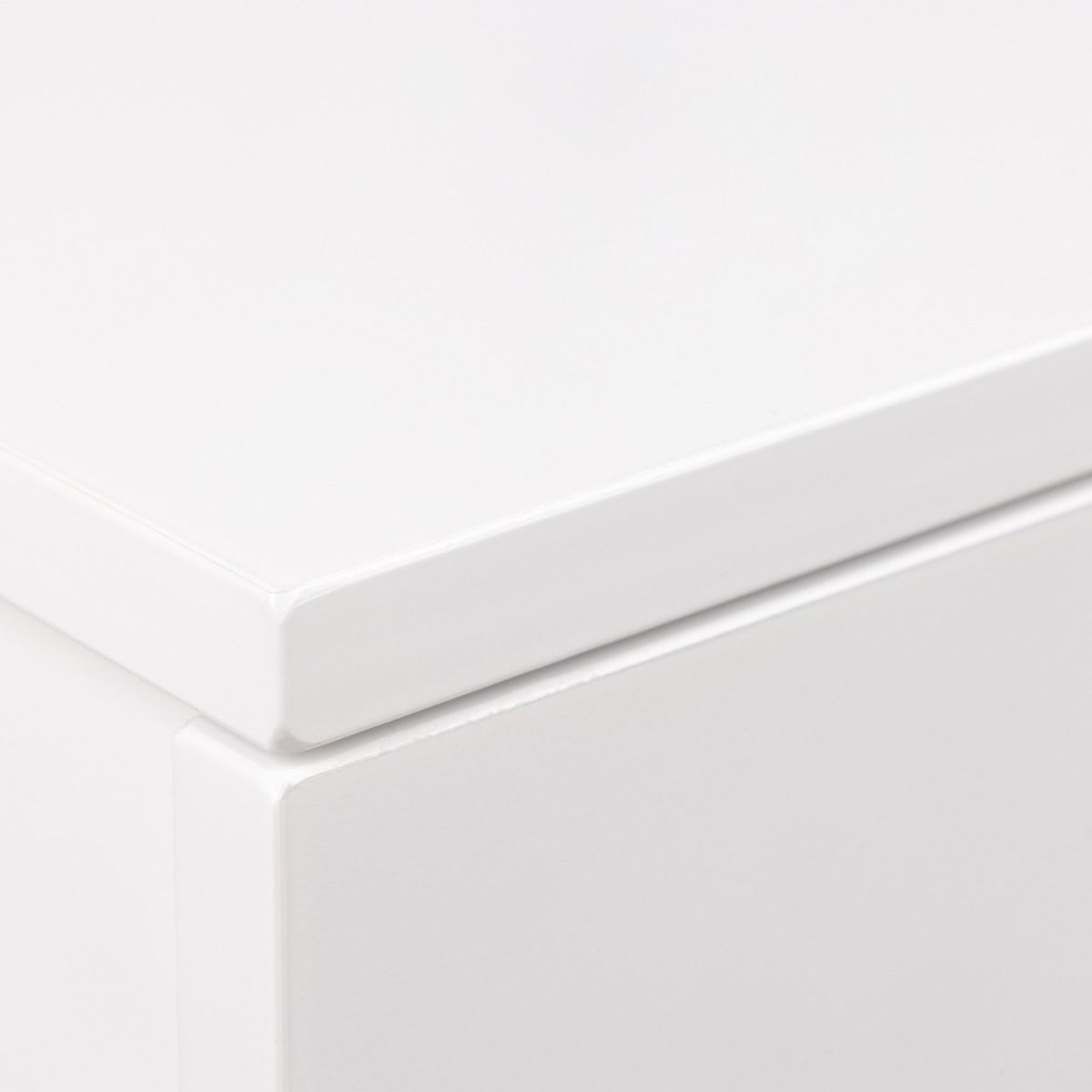 Avignon Square Bedside Table with 1 Drawer in White | FTG - Wholesale furniture