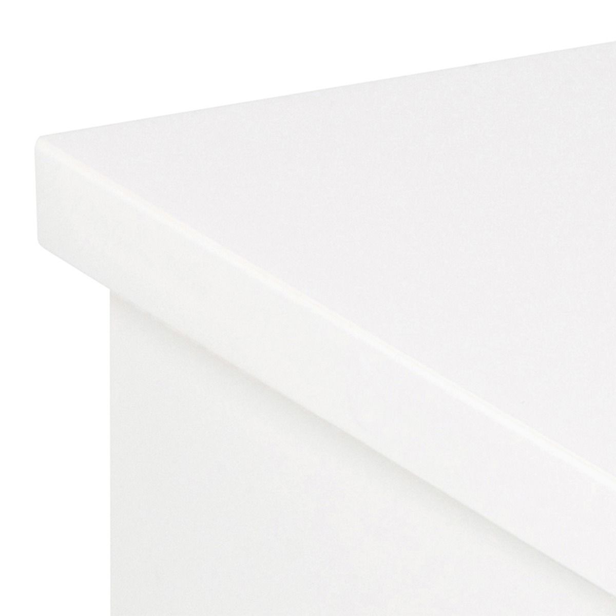 Avignon Square Bedside Table with 1 Drawer in White | FTG - Wholesale furniture