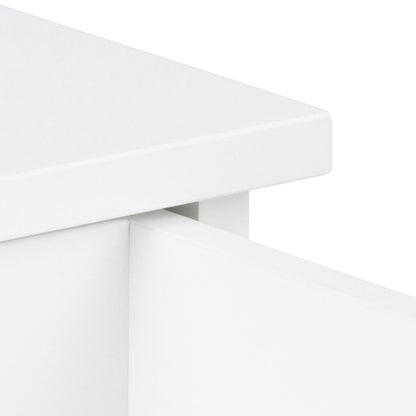 Avignon Square Bedside Table with 1 Drawer in White | FTG - Wholesale furniture