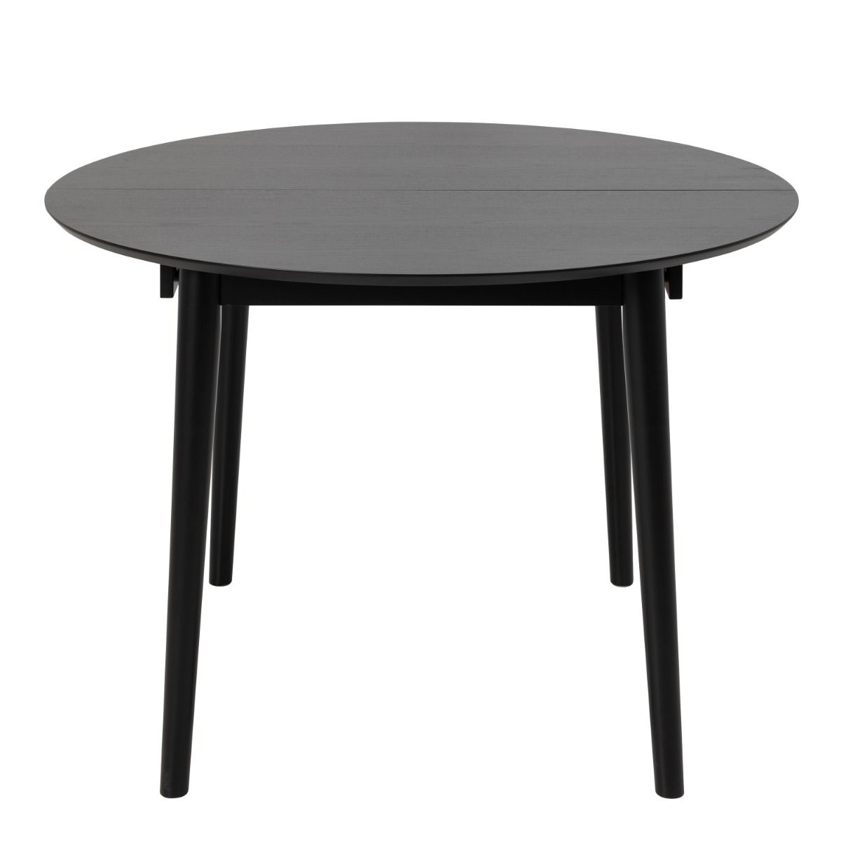 Montreux Round Extending Dining Table in Black 115-154cm