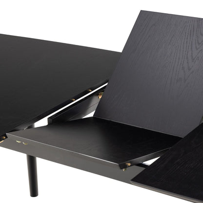 Montreux Rectangular Extending Dining Table in Black