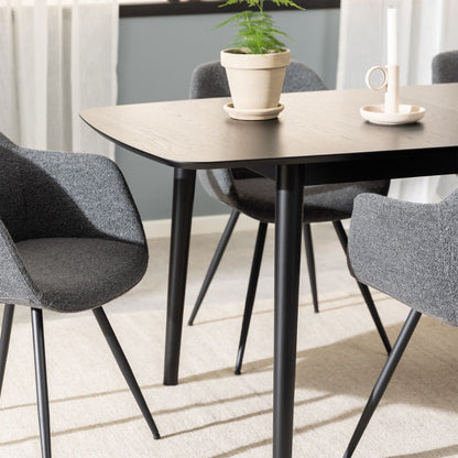 Montreux Rectangular Extending Dining Table in Black