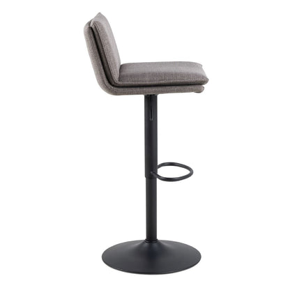Flynn Swivel Bar Stool in Light Grey-Brown