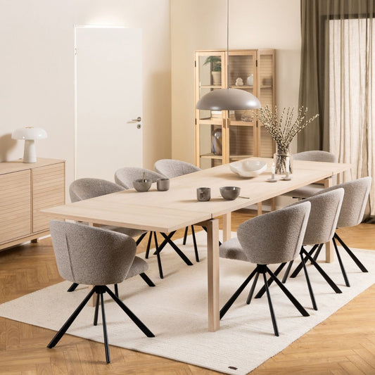 Linley Extendable Dining Table in White Oak 200/300 x 100 x 75cm