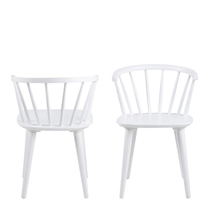 Ida Dining Chair in White Set of 2