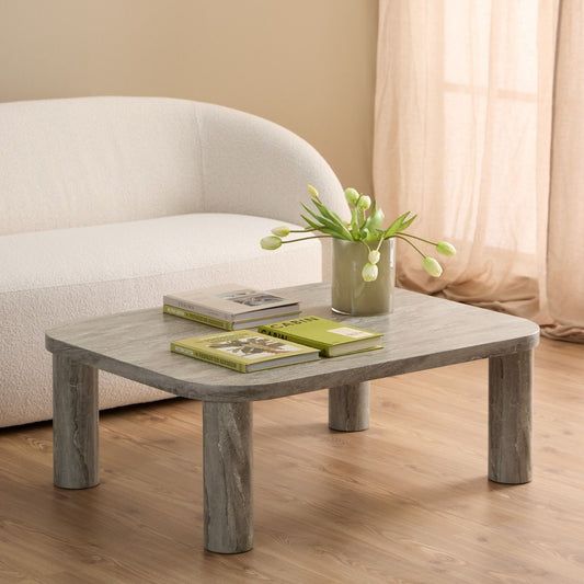 Solano Rectangular Coffee Table in grey 100x75cm