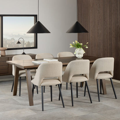 A-Line Rectangular Dining Table in Smoked Oak 200x74.6cm
