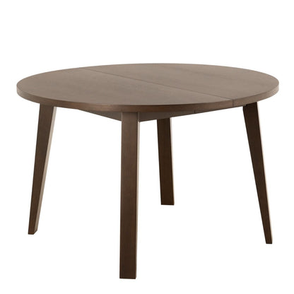 A-Line Round Extendable Dining Table in Smoked Oak 120/220