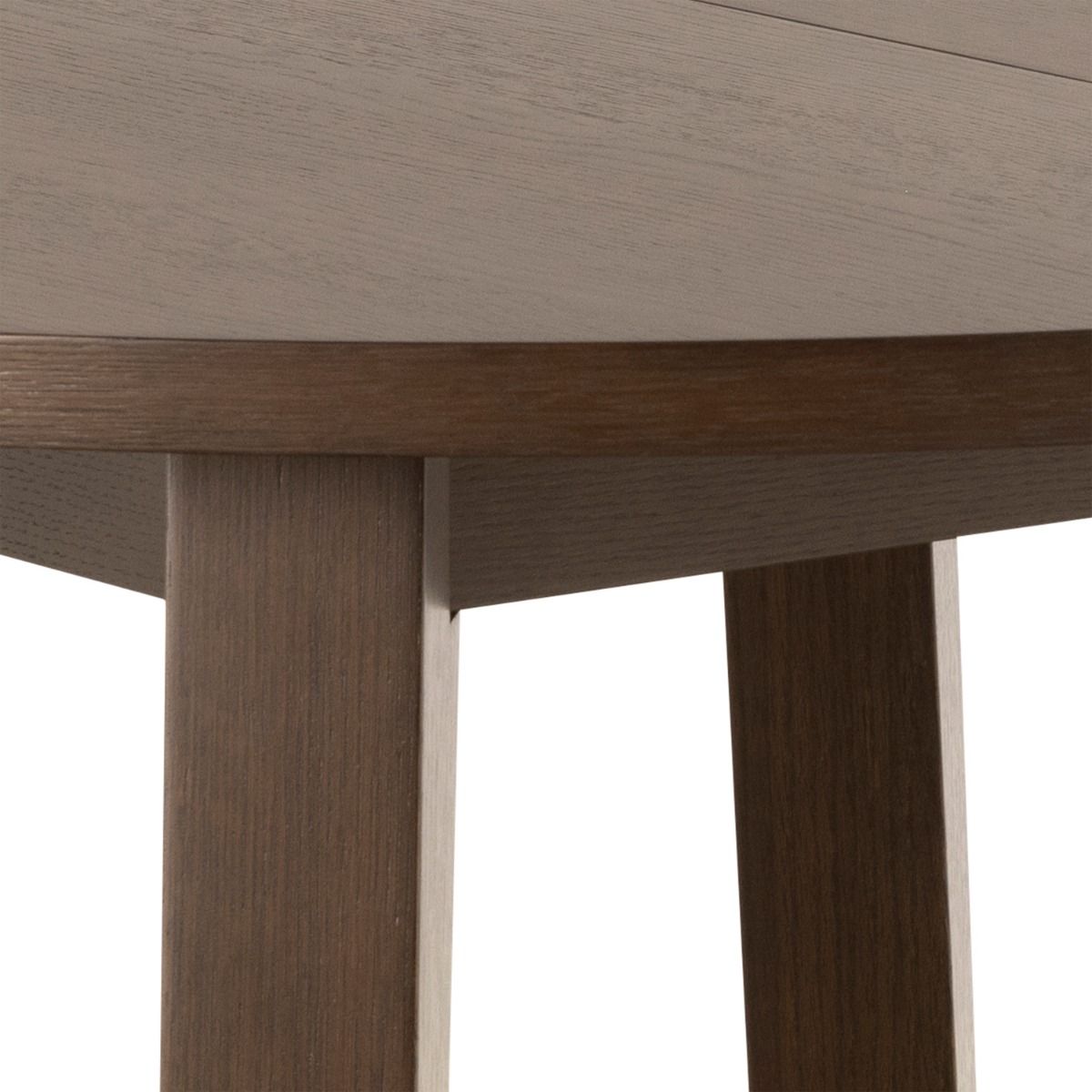 A-Line Round Extendable Dining Table in Smoked Oak 120/220