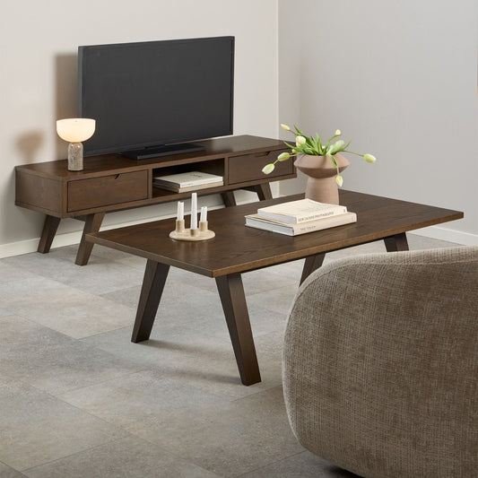 A-Line Coffee Table in Smoked Oak