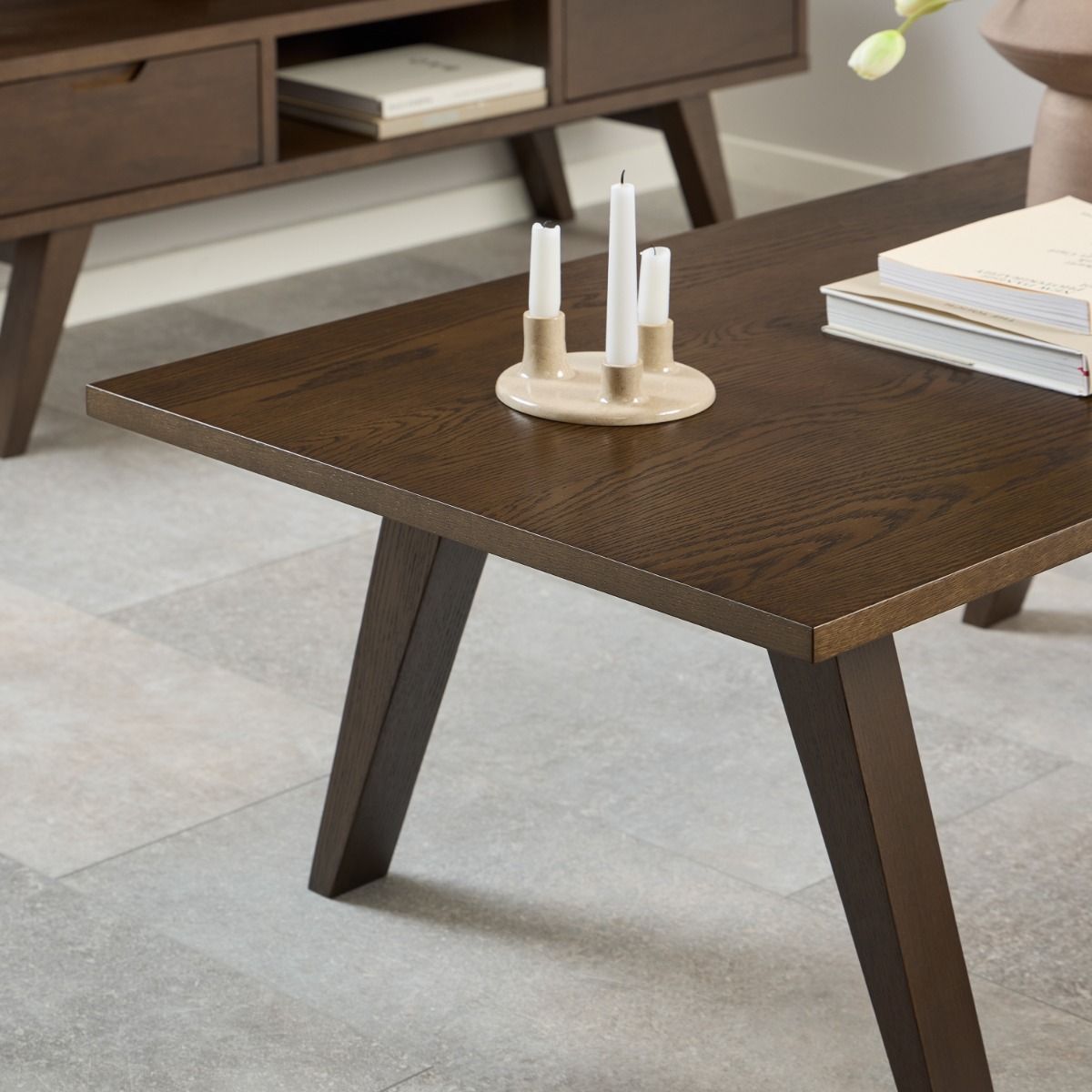 A-Line Coffee Table in Smoked Oak
