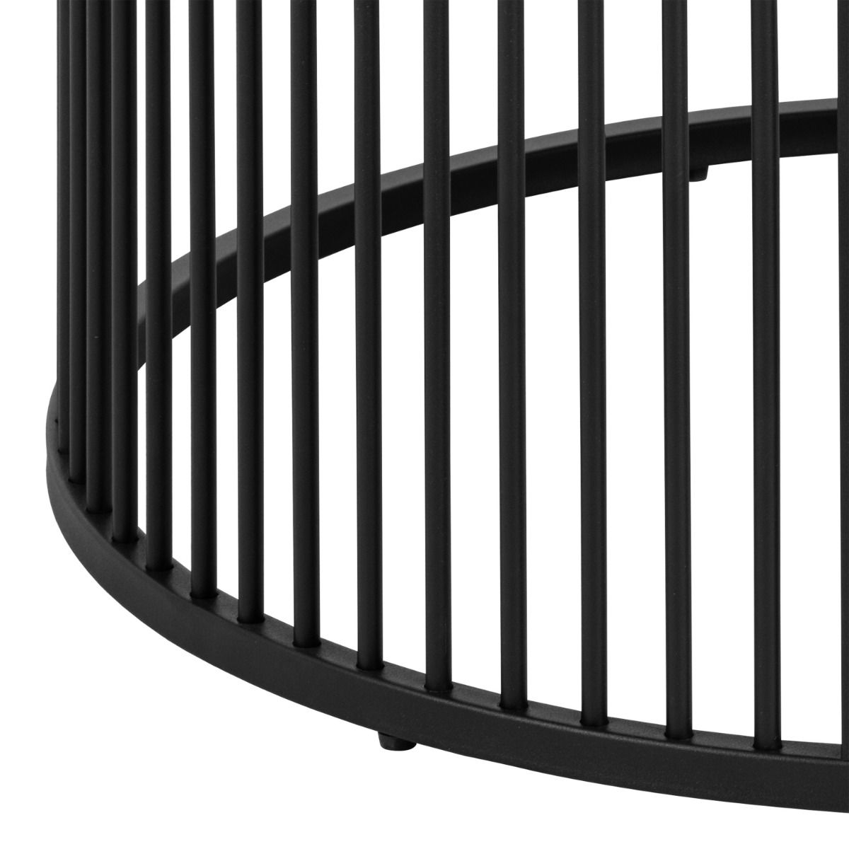 Strington Round Coffee Table in Matt Black