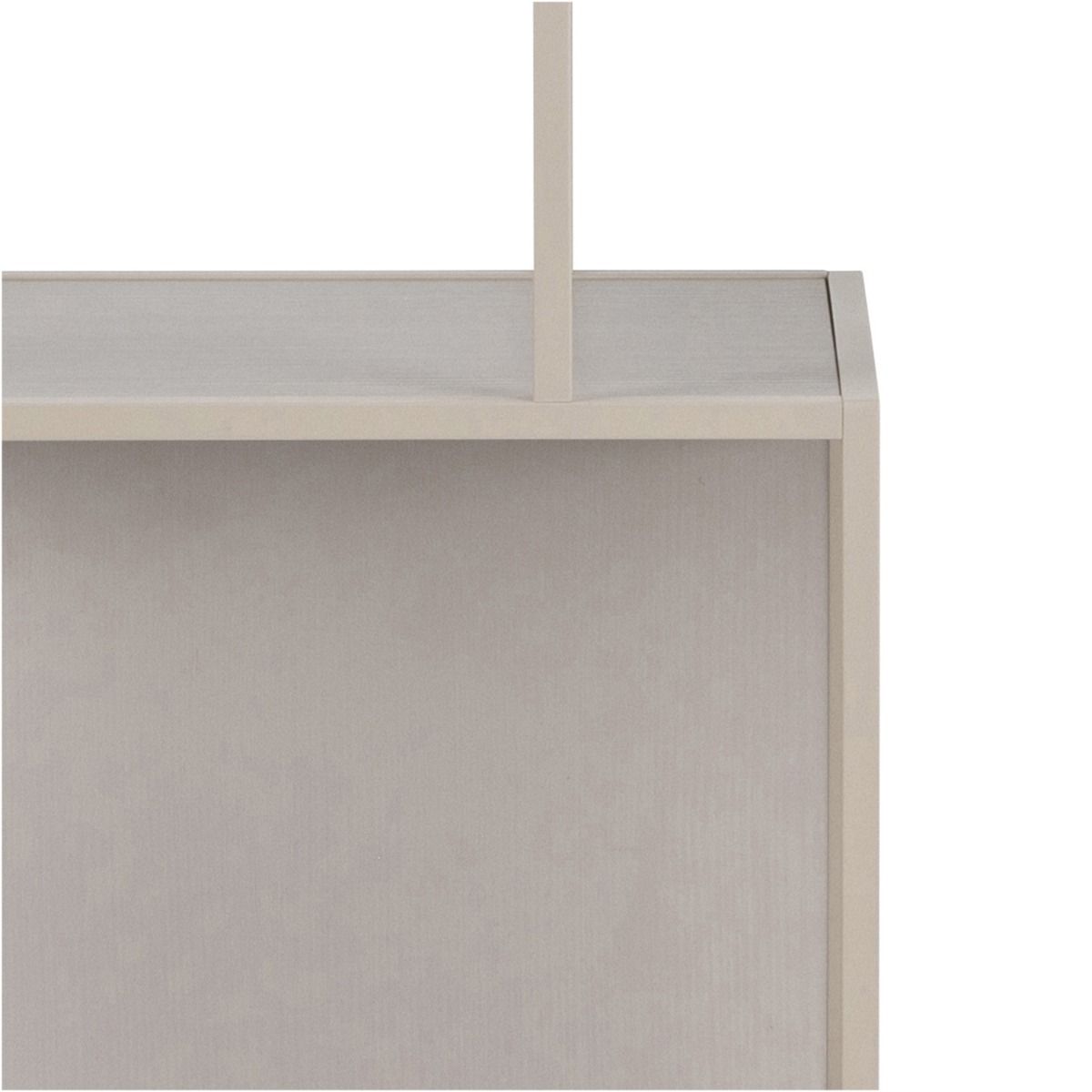 Seaford Tall Grey Metal Bookcase with 5 Shelves