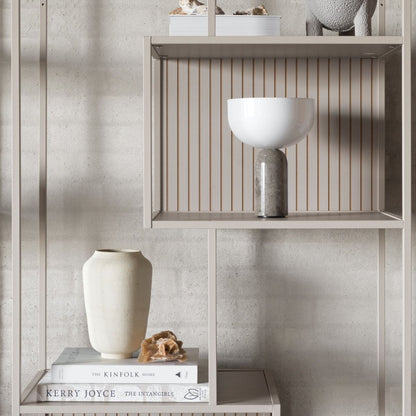 Seaford Tall Grey Metal Bookcase with 5 Shelves