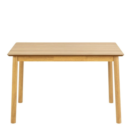 Barlow Rectangular Dining Table in Matt Oak 120x74.8cm