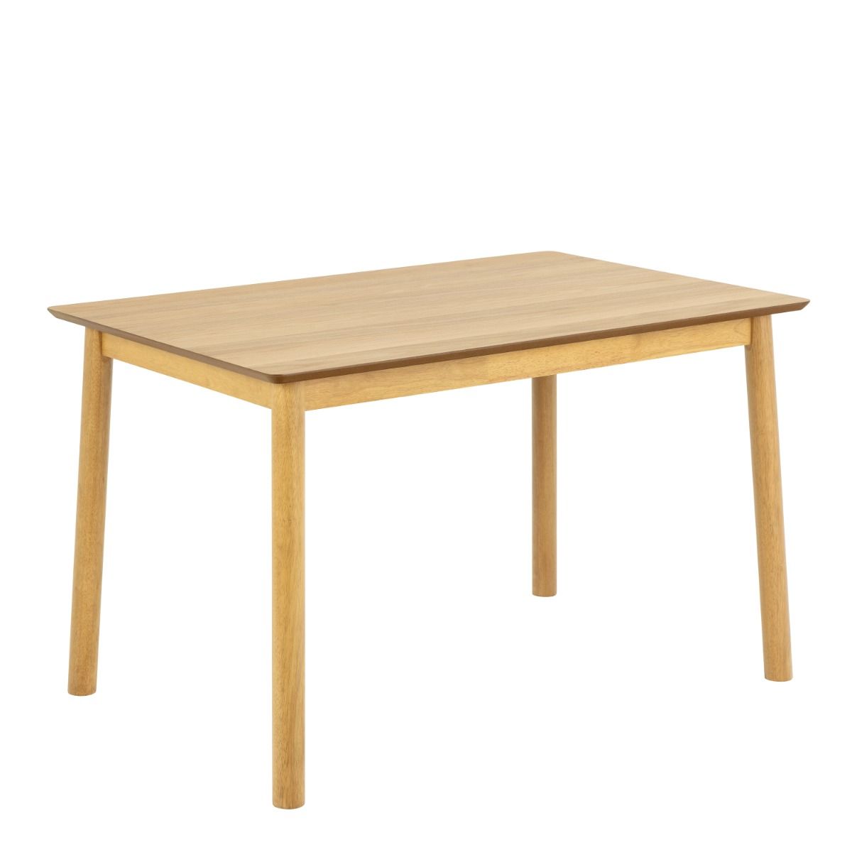 Barlow Rectangular Dining Table in Matt Oak 120x80cm includes 4 Barlow Dining Chairs in Matt Oak