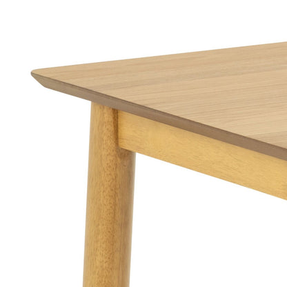 Barlow Rectangular Dining Table in Matt Oak 120x80cm includes 4 Barlow Dining Chairs in Matt Oak