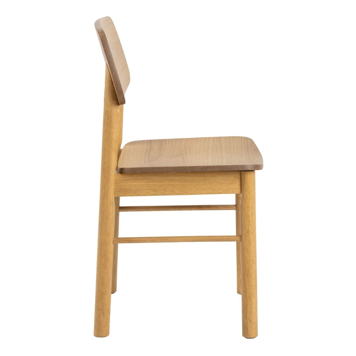 Barlow Rectangular Dining Table in Matt Oak 120x80cm includes 4 Barlow Dining Chairs in Matt Oak