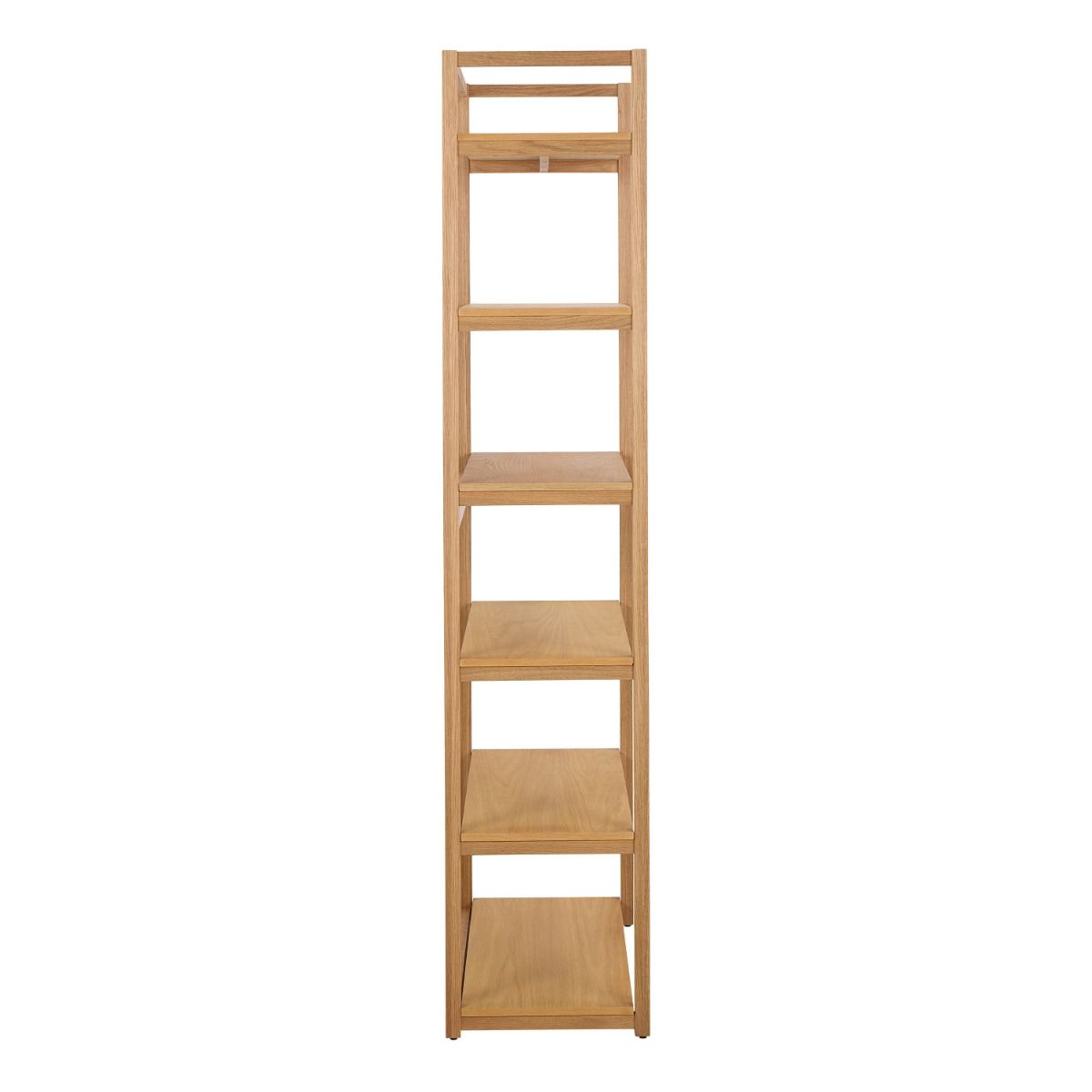 Ludza Rectangular Bookcase With 6 Shelves in Oak