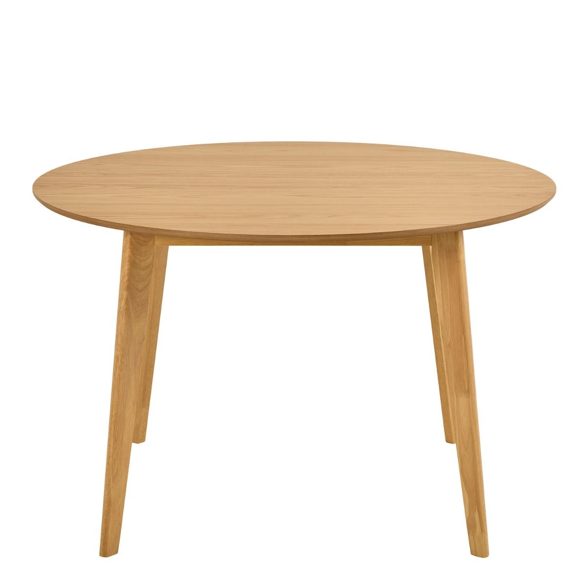 Roxby Round Dining Table in Matt Oak 120x120cm