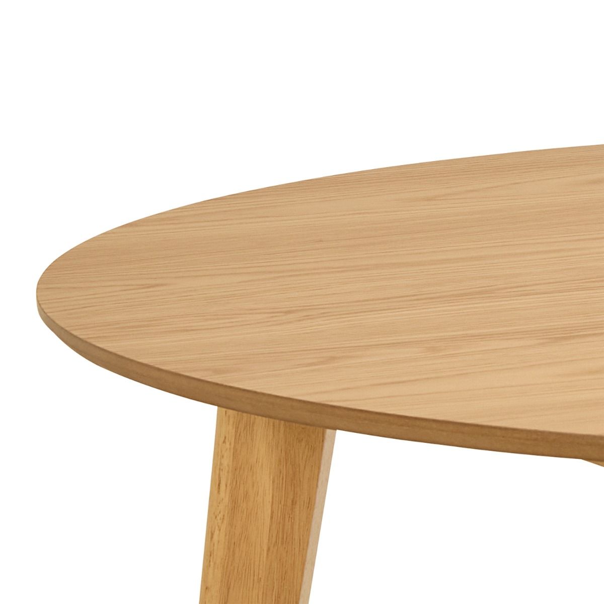 Roxby Round Dining Table in Matt Oak 120x120cm