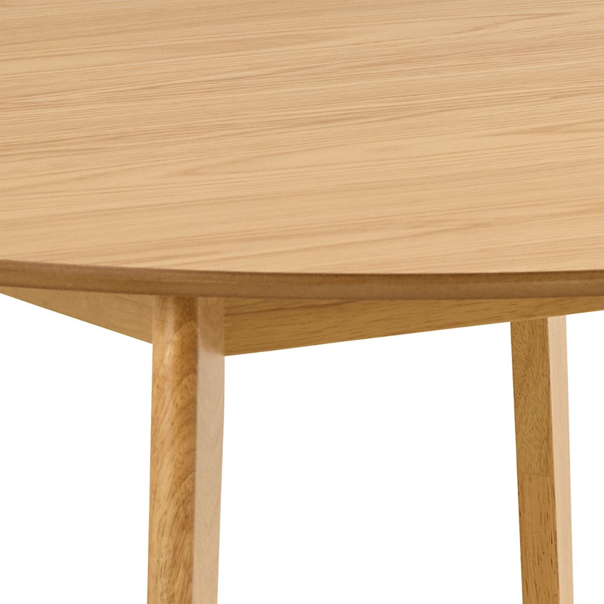 Roxby Round Dining Table in Matt Oak 120x120cm