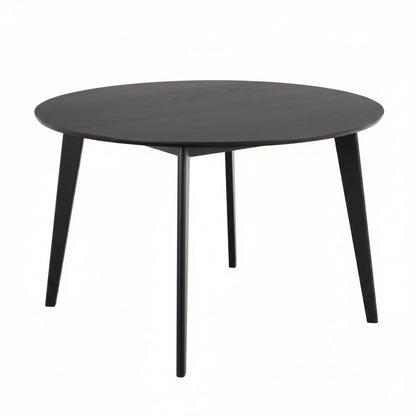 Roxby Round Dining Table in Matt Black 120x120cm