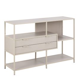 Seaford Storage Unit with Drawers and Shelves in Grey