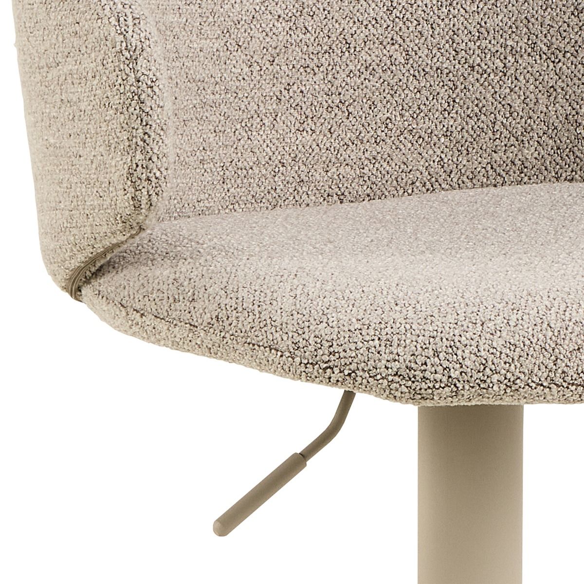Ella Swivel Bar Stool Set of 2 in Beige