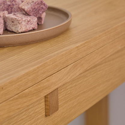 Southampton Extendable Rectangular Dining Table in Matt Oak 90x120cm