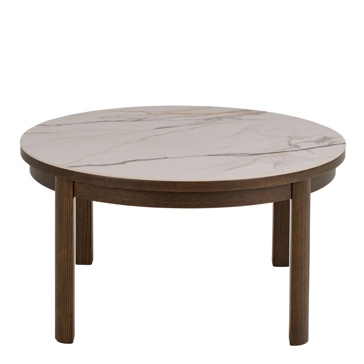 Southampton Round Coffee Table in Cream Ceramic 90x45cm