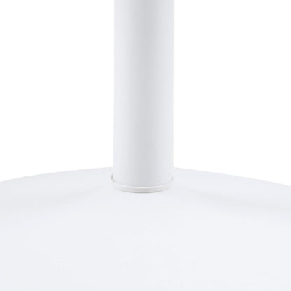 Ibiza Round Dining Table with White Top and White Base 110x74cm