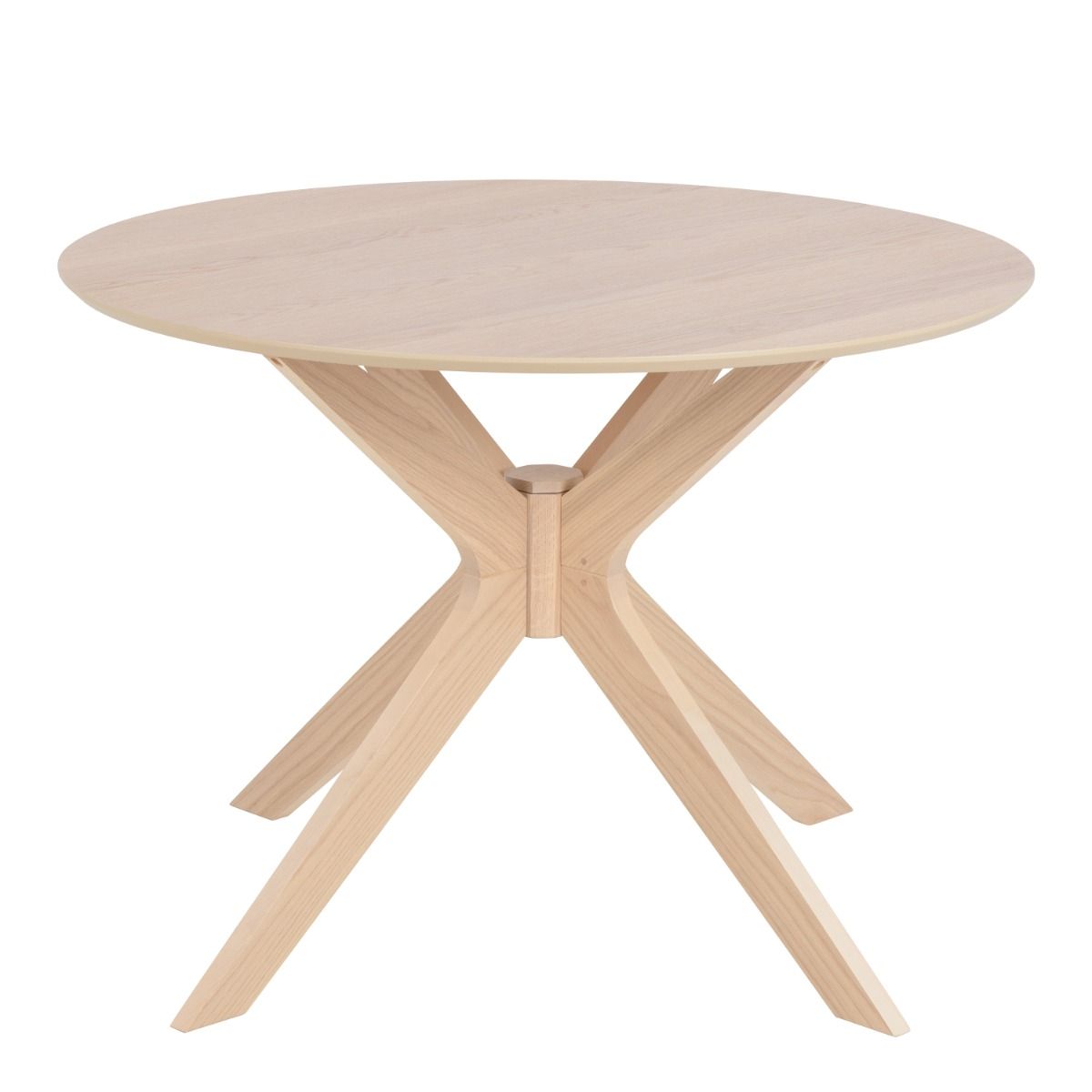 I_Duncan Round Dining Table in White Oak 105x75cm