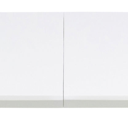 Belina Oval Dining Table in White and Oak