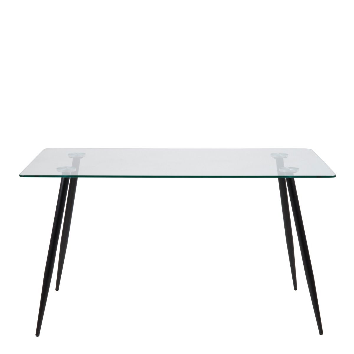 Wilma Dining Table with Glass Top 140x80cm