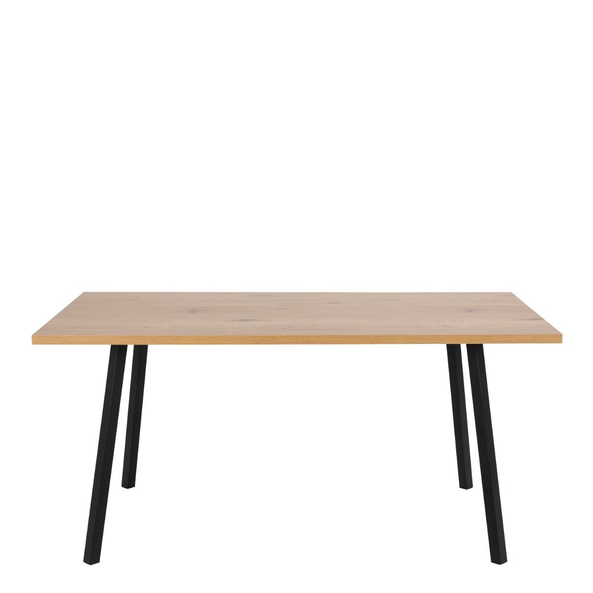Cenny Dining Table in Oak & Black 160x75cm