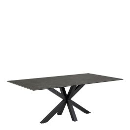 Heaven Dining Table with Ceramic Black Top 200x75.5cm