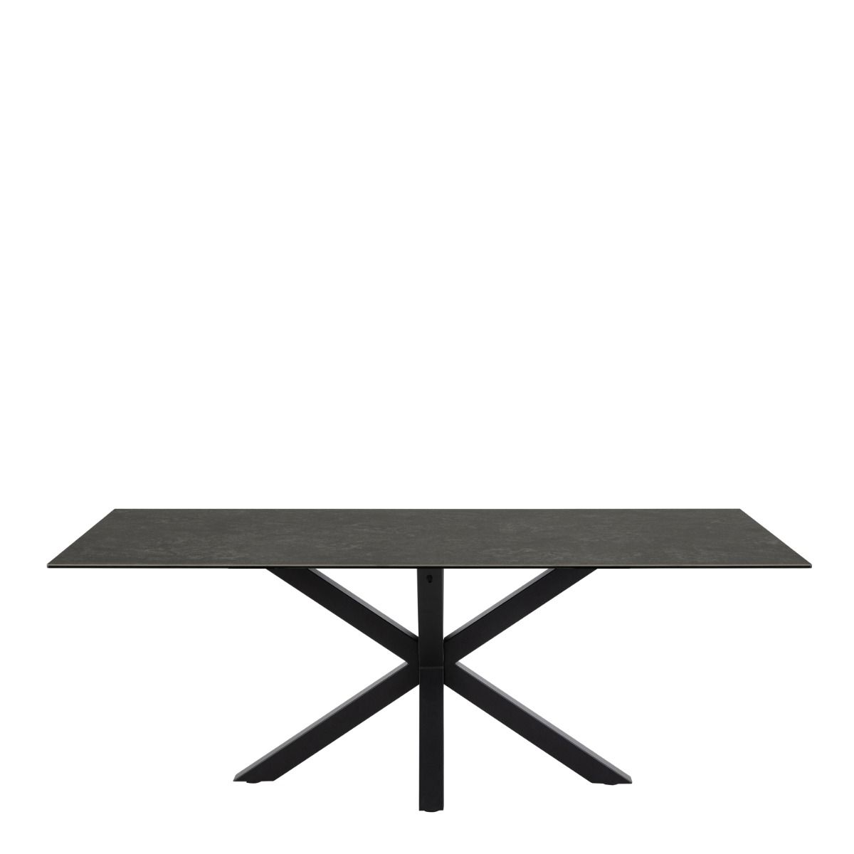 Heaven Dining Table with Ceramic Black Top 200x75.5cm