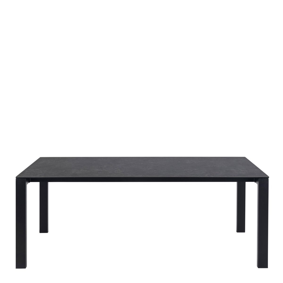 Brentford Matt Black Ceramic Dining Table 200x75cm