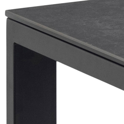 Brentford Matt Black Ceramic Dining Table 200x75cm
