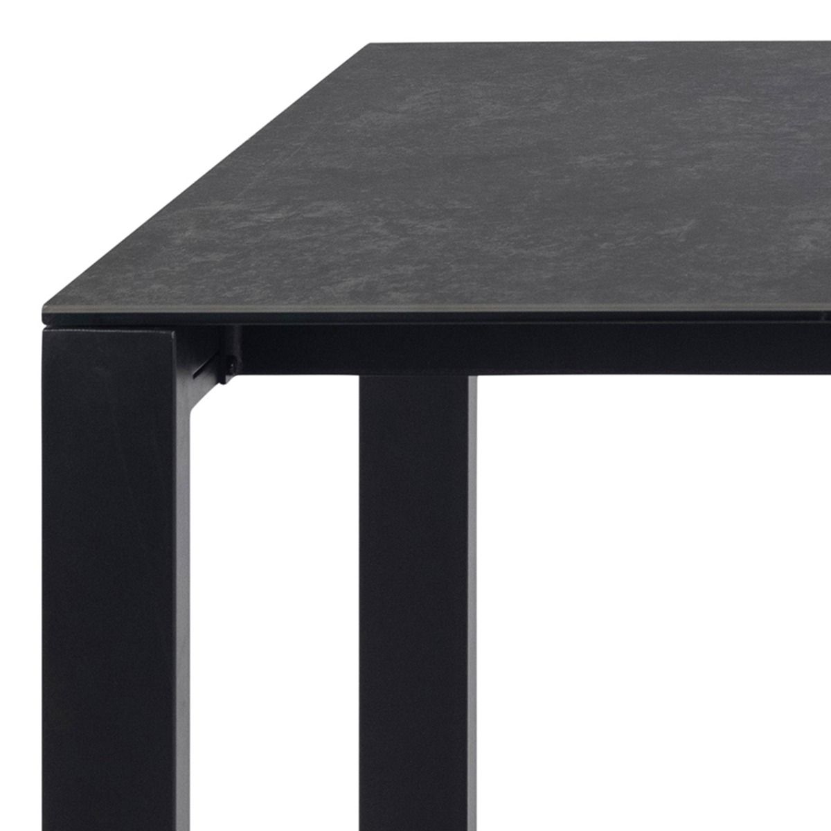 Brentford Matt Black Ceramic Dining Table 200x75cm