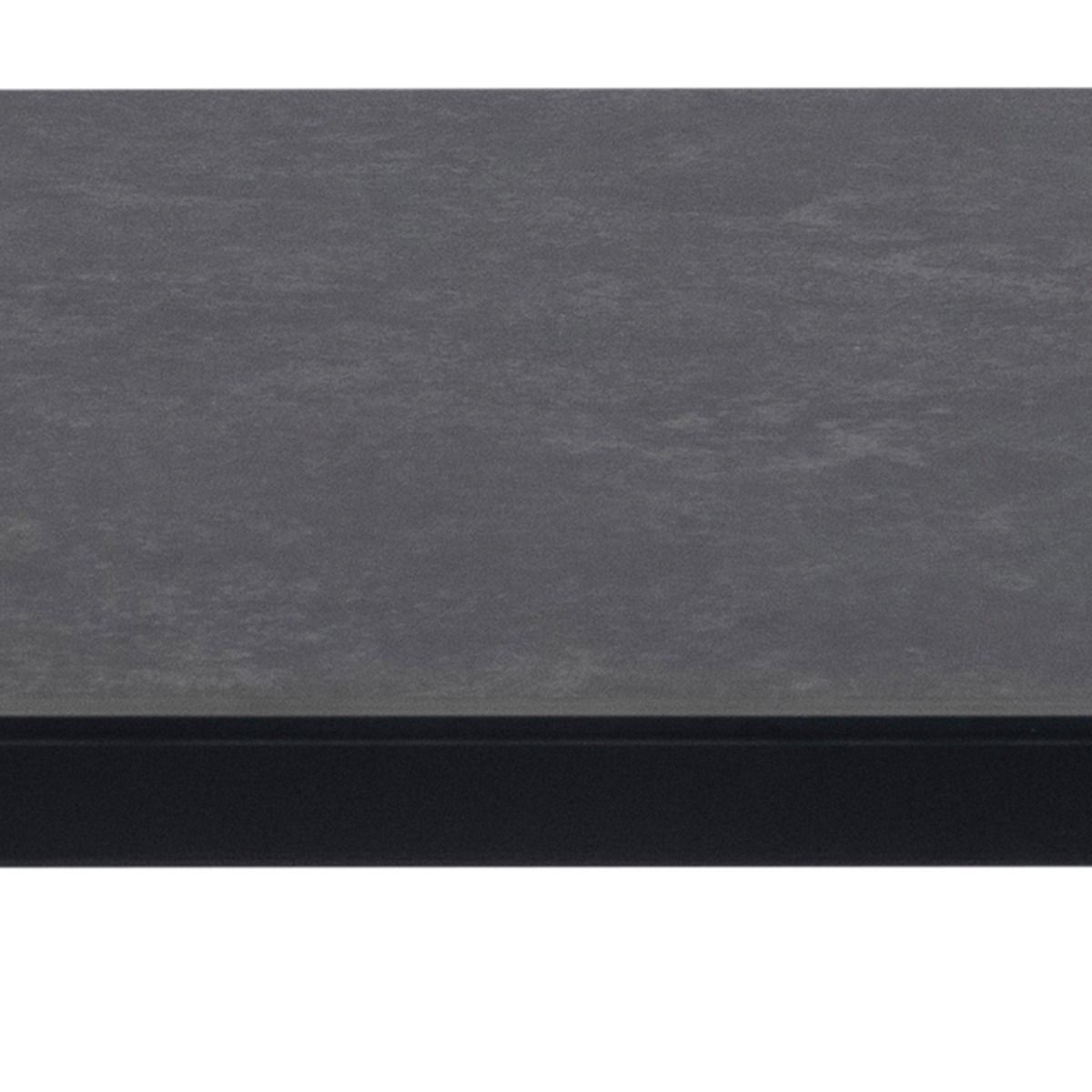 Brentford Matt Black Ceramic Dining Table 200x75cm