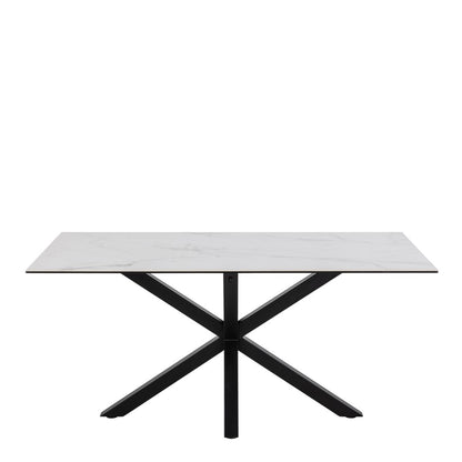 Heaven Dining Table in Ceramic White 160x90cm