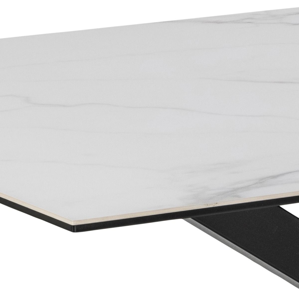 Heaven Dining Table in Ceramic White 160x90cm