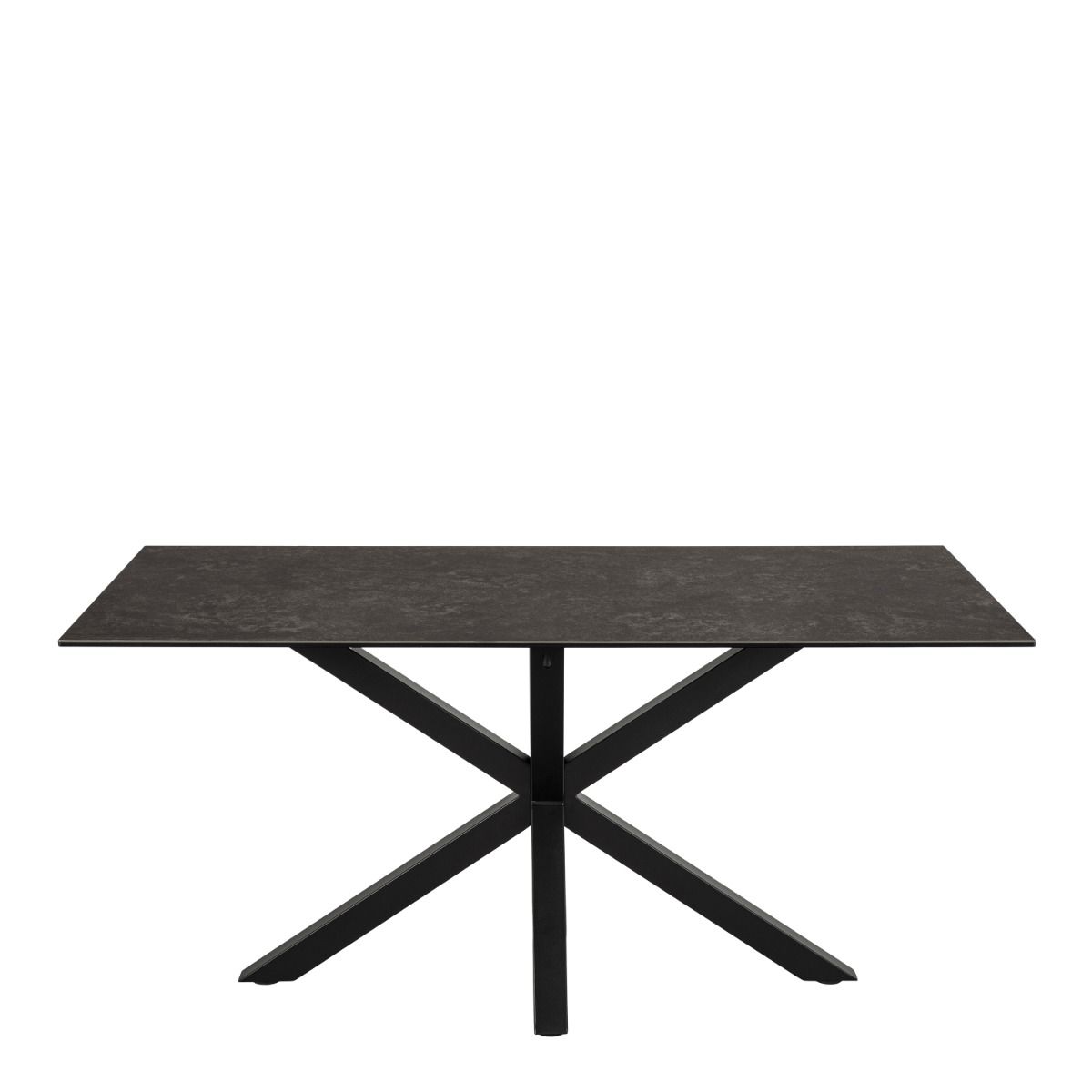 Heaven Dining Table in Ceramic Black Top 160x90cm