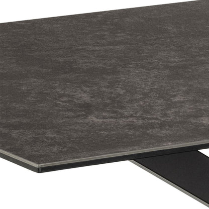 Heaven Dining Table in Ceramic Black Top 160x90cm